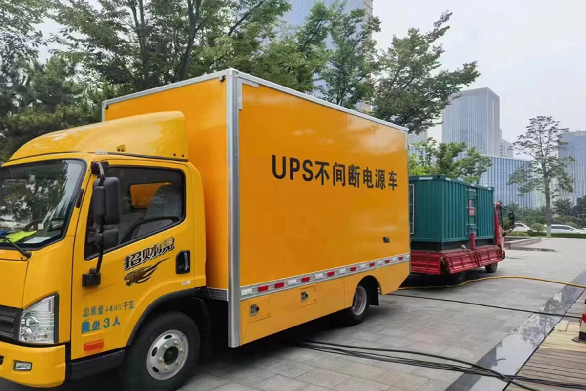 安溪发电机租赁施工现场