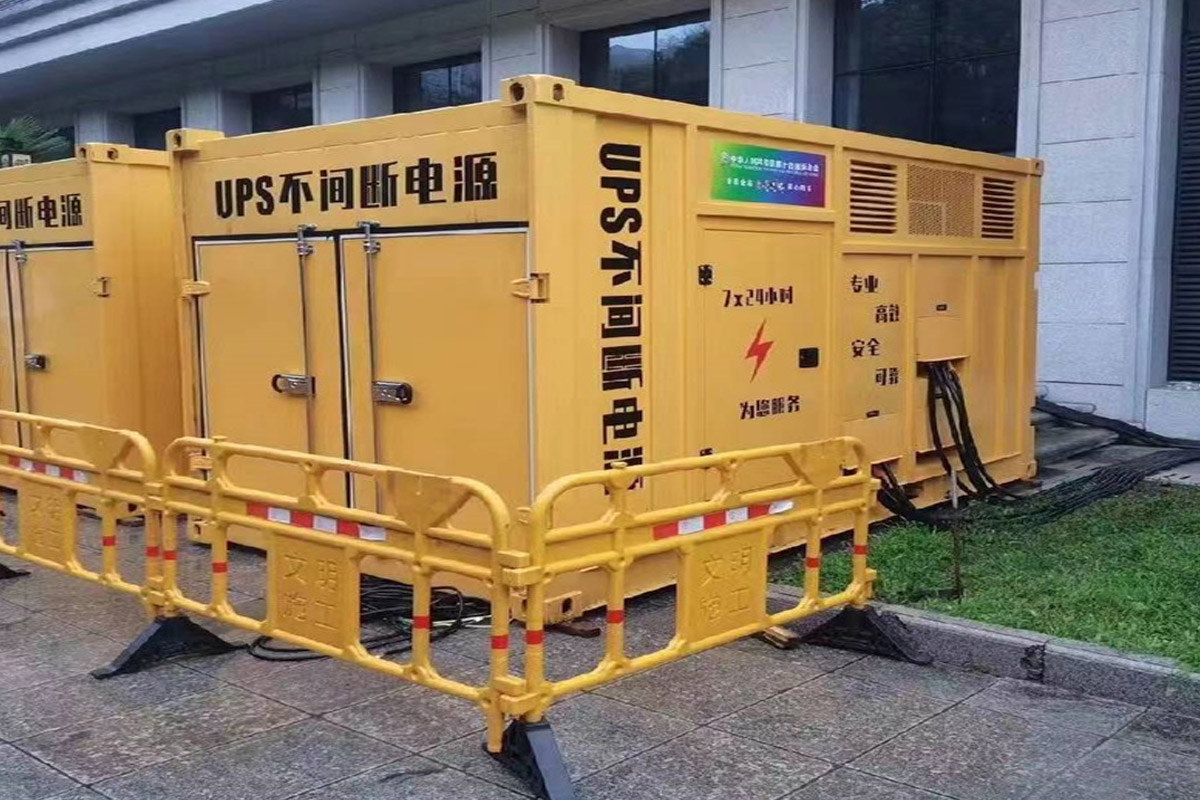 安溪发电机租赁施工现场